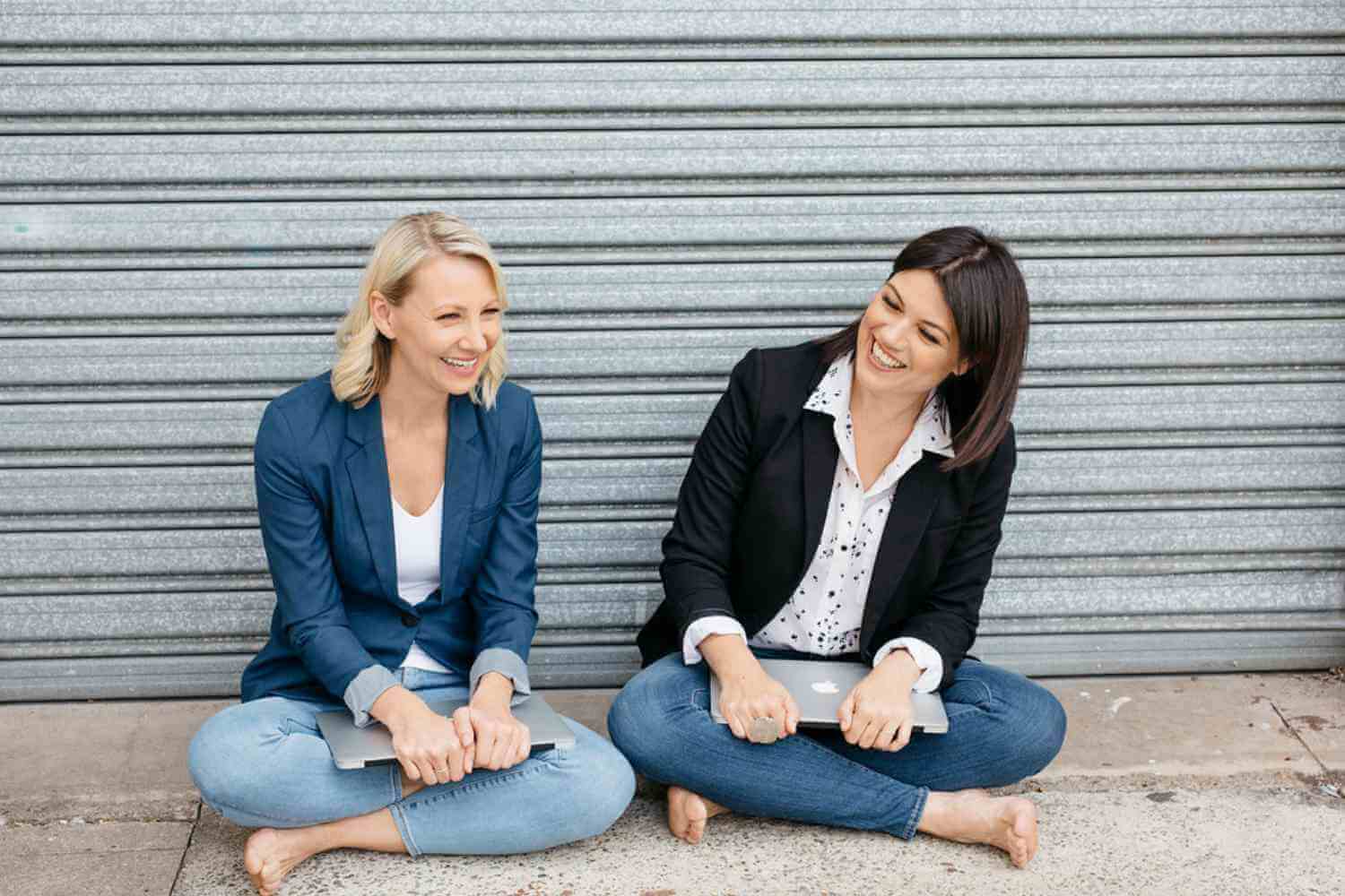 two girls and a laptop