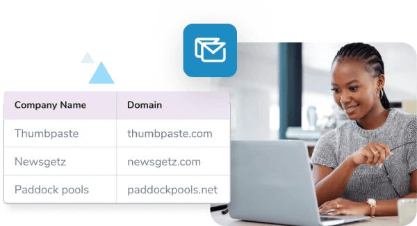Woman cleaning her list on a laptop with the bulk email verification API