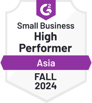 ZeroBounce is a Small Business High Performer in Asia in the Email Verification category with G2 for the Fall of 2024.