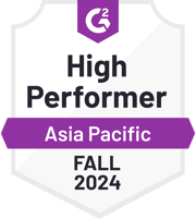 ZeroBounce is a High Performer in Asia Pacific in the Email Verification category with G2 for the Fall of 2024.