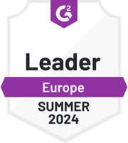 ZeroBounce is a Leader in Europe in the Email Verification category with G2 for the Summer of 2024.