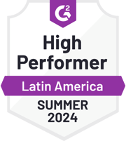 ZeroBounce is a High Performer in Latin America in the Email Verification category with G2 for the Summer of 2024.