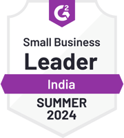 ZeroBounce es un Líder de Pequeñas Empresas en India en la categoría de Verificación de Correo Electrónico con G2 para el Verano de 2024.