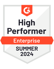 ZeroBounce has become an Enterprise High Performer for G2 for the Summer of 2024.