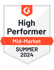 ZeroBounce has become a Mid-Market High Performer for G2 for the Summer of 2024 as the email verifier.