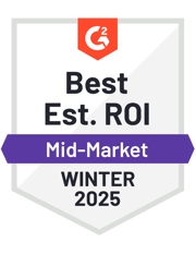 ZeroBounce has become a G2 Email Verification Software Winter Best EST. ROI Small Business for 2025.