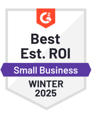 ZeroBounce is a Mid-Market Best Est. ROI in the Email Verification category with G2 for the Winter of 2025.