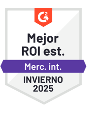 ZeroBounce se ha convertido en el Mejor ROI Estimado para Pequeñas Empresas con G2 en la categoría de Verificación de Correos Electrónicos para el Invierno de 2025.