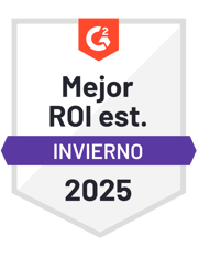 ZeroBounce tiene el Mejor ROI Estimado en la categoría de Verificación de Correos Electrónicos con G2 para el Invierno de 2025.