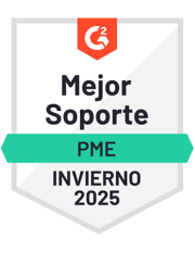 ZeroBounce ha obtenido el Mejor Soporte para Pequeñas Empresas en G2 para el Invierno de 2025 como verificador de correos.