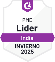 ZeroBounce es un Líder en Pequeñas Empresas en India en la categoría de Verificación de Correos Electrónicos con G2 para el Invierno de 2025.