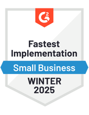 ZeroBounce has become a Small Business Fastest Implementation for G2 for the Winter of 2025 as the email verifier.