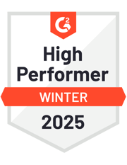 ZeroBounce is a High Performer in the Email Verification category with G2 for the Winter of 2025.