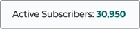 Image showing active subscriber count