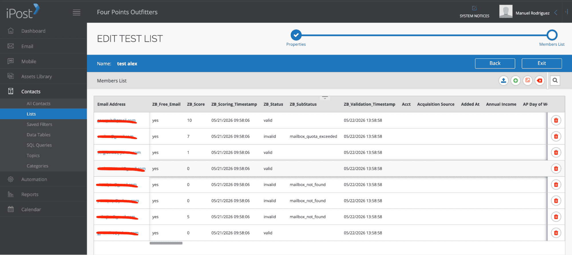 When you export your contacts, you'll find the following tags included in the exported file: 