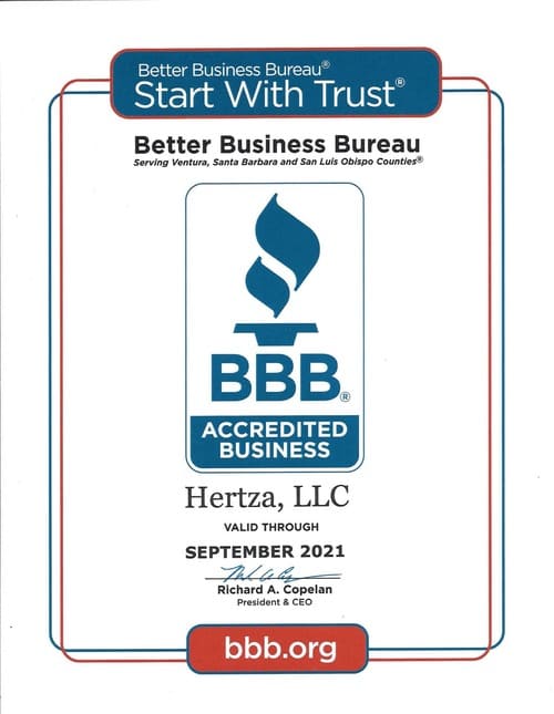 BBB certifications and accreditations