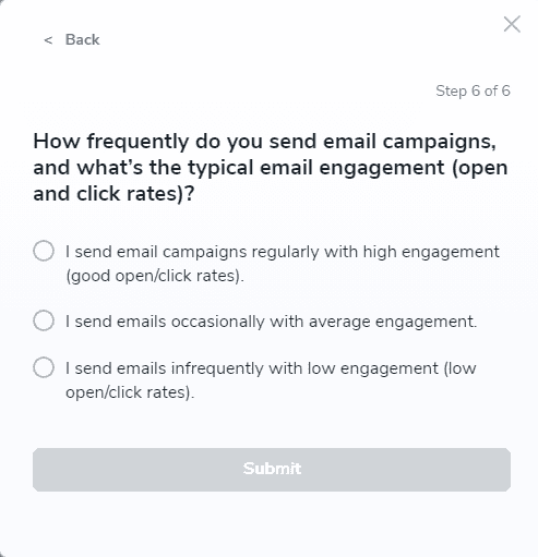 Email campaigns information