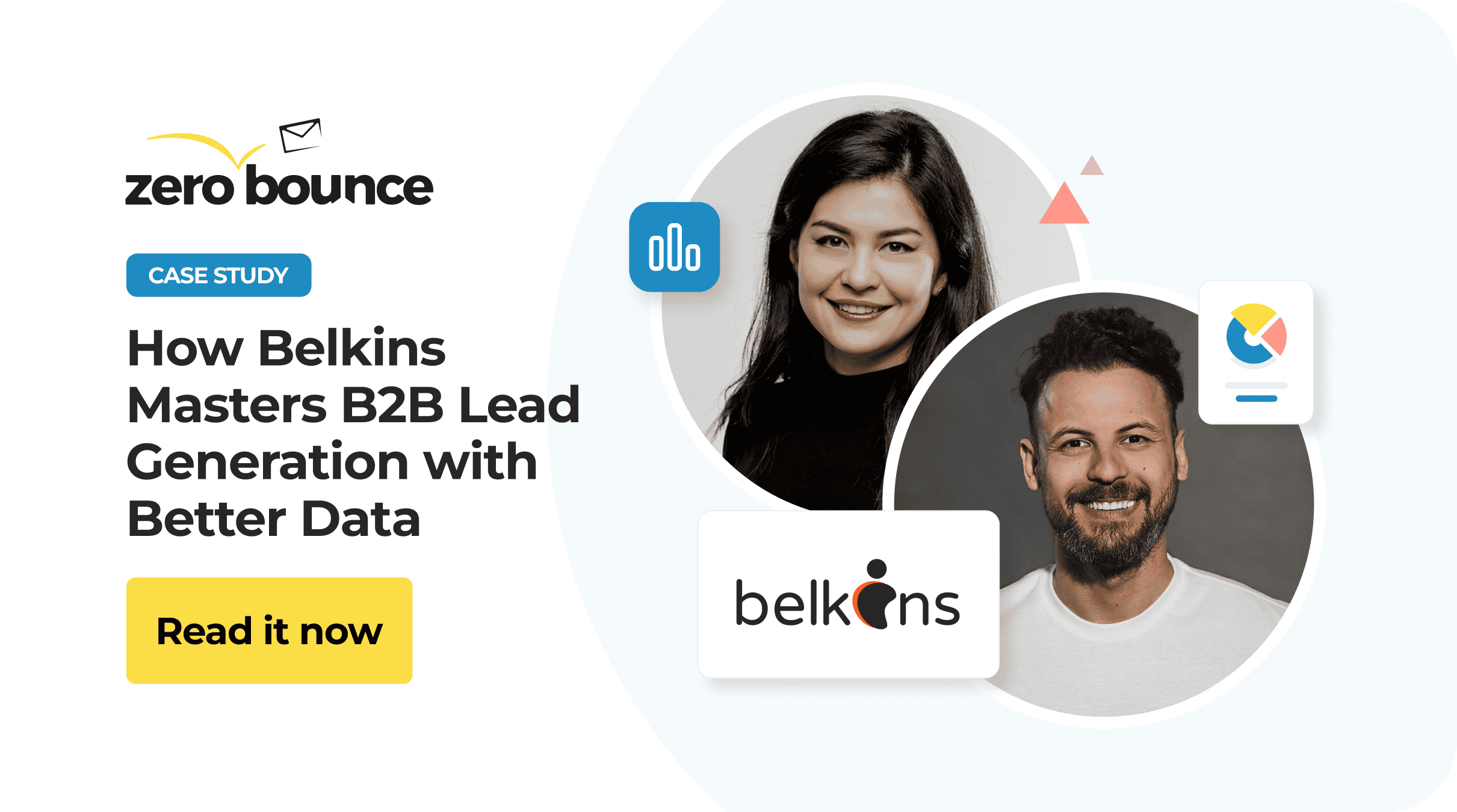 El equipo de marketing de Belkins incluido en el estudio de caso de ZeroBounce, que muestra cómo la ,[object Object], puede mejorar la generación de clientes potenciales B2B