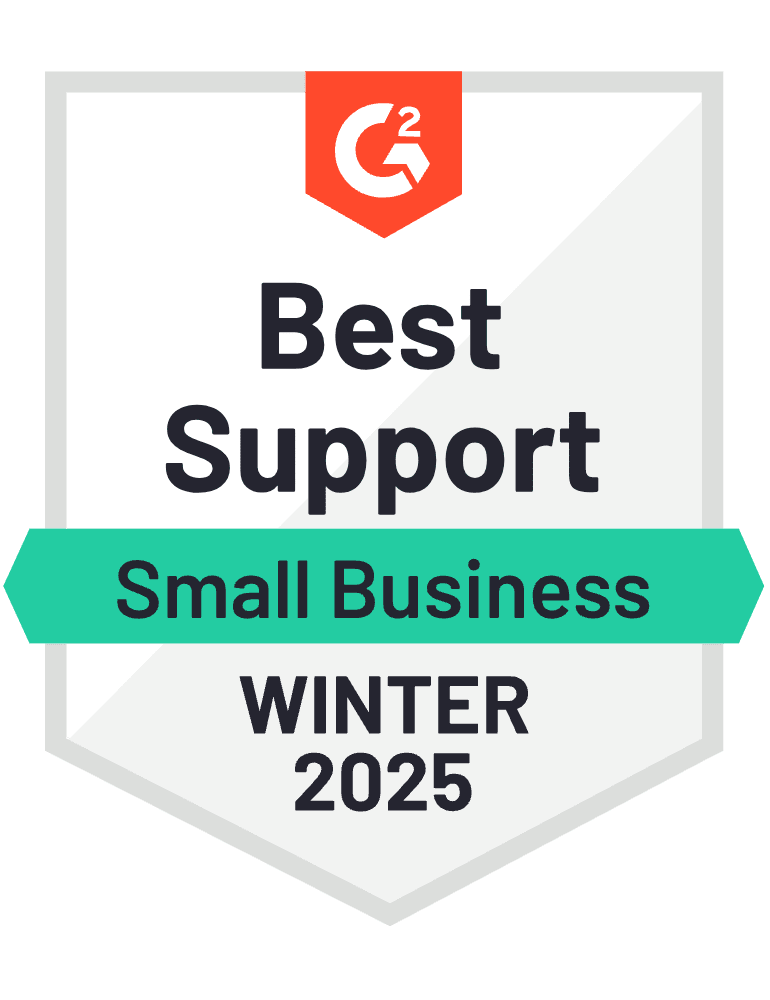 ZeroBounce has become a Small Business Best Support for G2 for the Winter of 2025 as the email verifier.