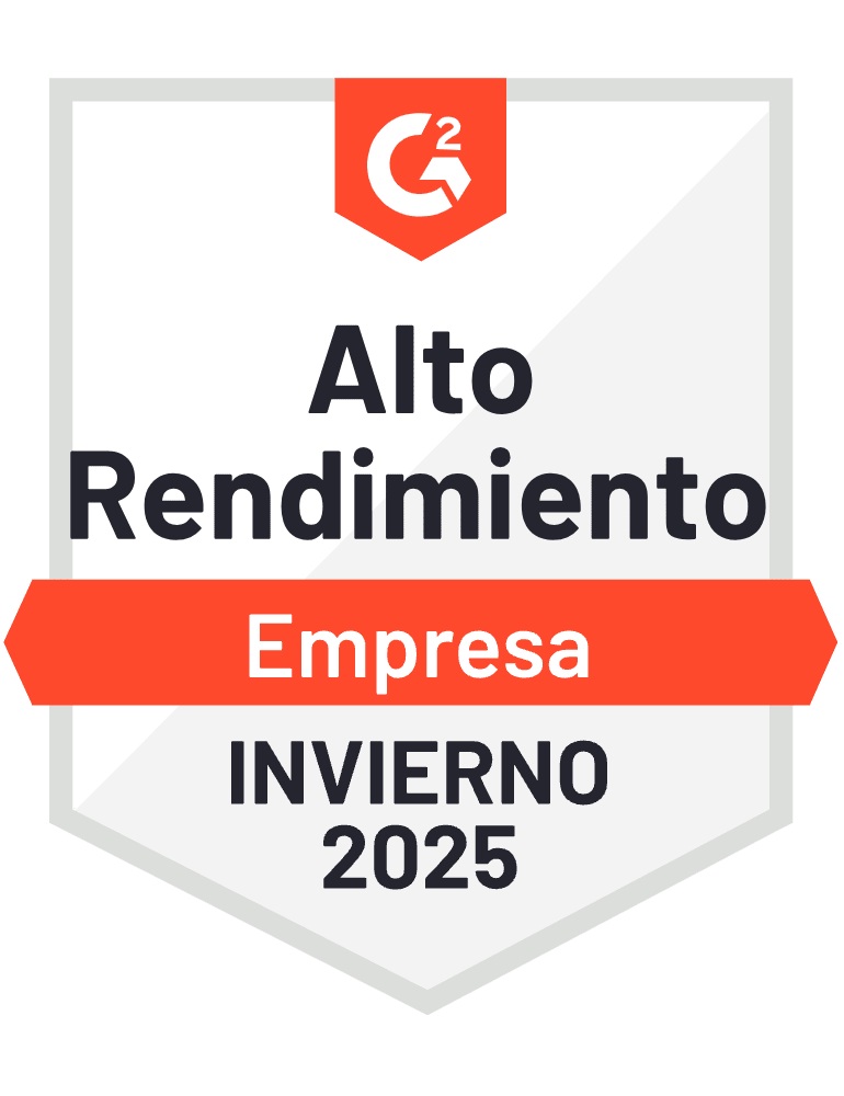 ZeroBounce ha sido reconocido como un Alto Desempeño en la categoría empresarial por G2 para el Invierno de 2025.